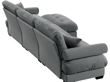 Super Comfort Oversized Modular Sectional Sofa With Movable Ottoman
