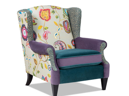 Anya - Boho Chic Wingback Accent Arm Chair