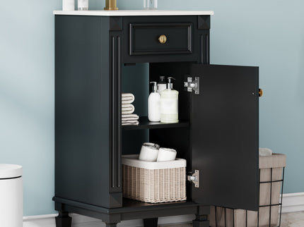 Bathroom Vanity With Sink, Soft-Closing Door, Adjustable Shelf