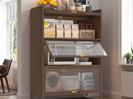 Flip Doors Cabinet, With Ample Storage Space