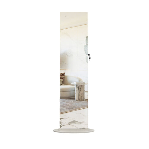 Swivel Jewelry Cabinet With Full Length Mirror