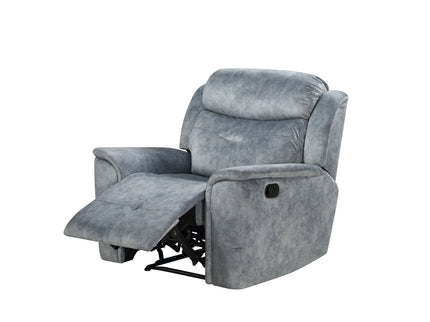 Mariana - Manual Recliner Chair - Silver Gray