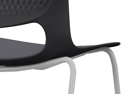 Stacking Chairs (Set of 4) - Black