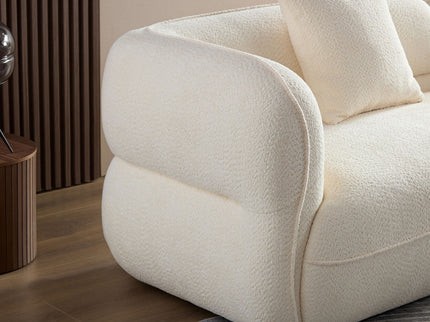 Sectional Sofa With Durable Fabric, Solid Wood Frame, And High Density Sponge Fill