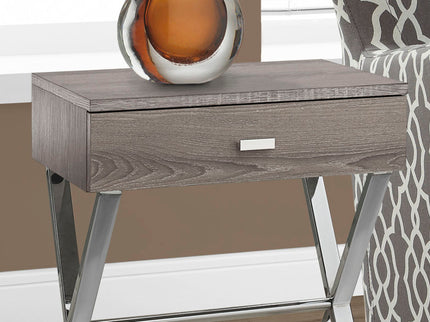 Accent Side X Table, Storage Drawer, Contemporary & Modern