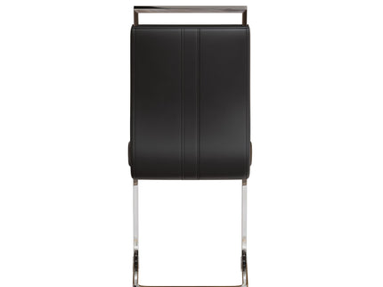 Modern Dining Chairs With Padded Seat, High Back
