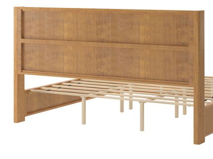 Platform Bed Frame With Headboard, Floor Standing Design