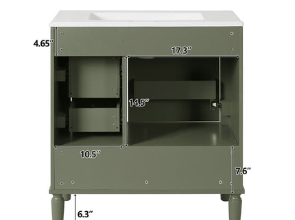 Traditional Bathroom Vanity Set With Soft Close Doors