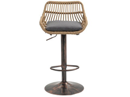 Modern Swivel Bar Stools Adjustable Counter Chairs With Footrest (Set of 2)