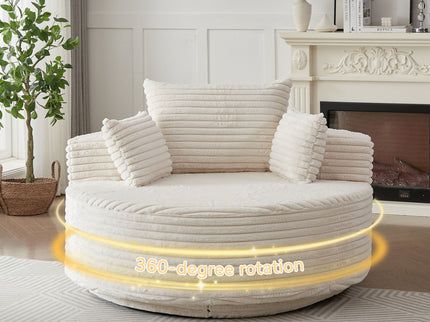 Swivel Chair With 360° Rotation For Living Room