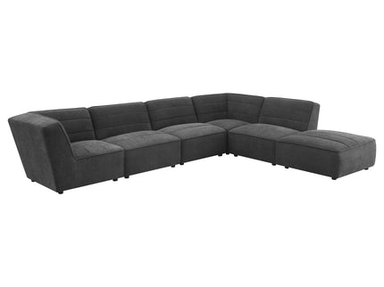Vincent - 6 Piece Modular Sectional - Charcoal