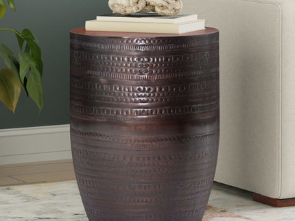 Johnsen - Handcrafted Large Metal Accent Table