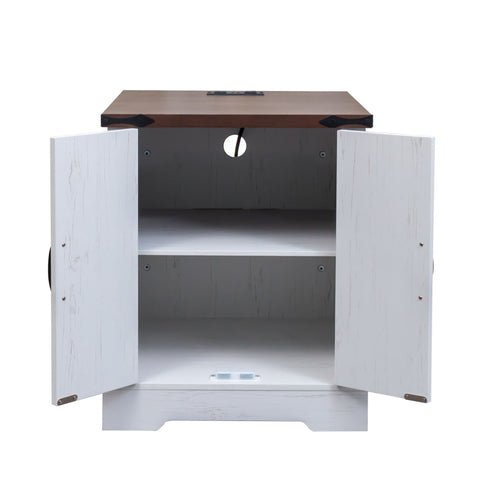 Nightstand With Adjustable Shelf