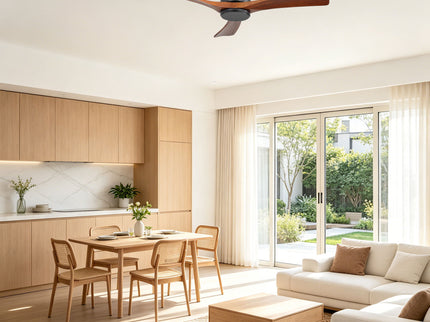 42" Flush Mount Ceiling Fan With 3 Blades, DC Reversible Motor