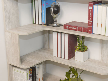 L-Shaped Corner Bookshelf