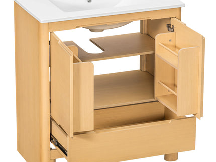 Softened Modern Bathroom Vanity With Sink