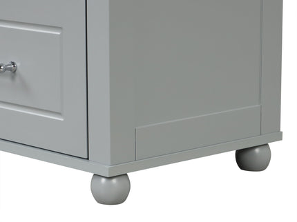 Tall Freestanding Bathroom Storage Cabinet With 2 Drawers And Adjustable Shelf