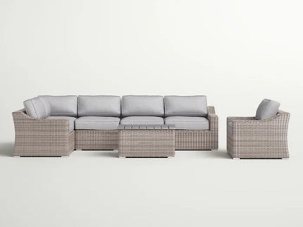 Stylish Sofa Seating Group With Cushions Perfect For Outdoor Gatherings