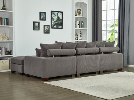 5 Seater Oversized Convertible L & U Shaped Couch