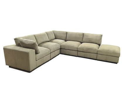 Reversible Modular Sectional Sofa With Custom Configuration