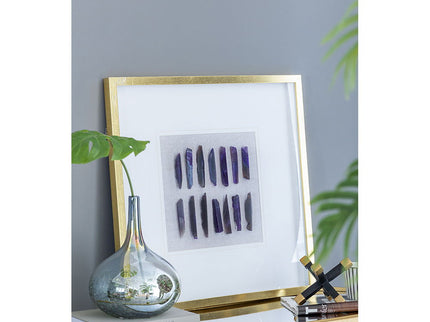 Grace Purple Agate Shadow Boxes Wall Art (Set of 2) - Multicolor