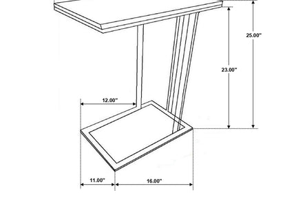 Encina - C-Shaped Sofa Side Table