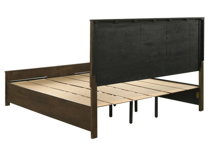 Greely - Eastern King Storage Bed - Brown