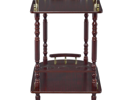2 Shelf Serving Cart - Brown