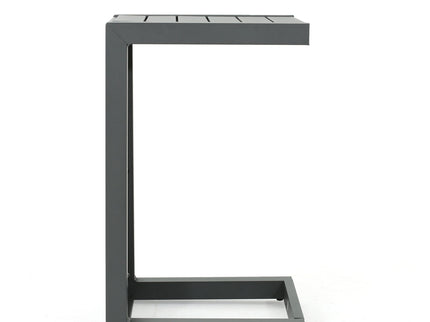 Aluminum Outdoor C - Shaped Side Table For Patio
