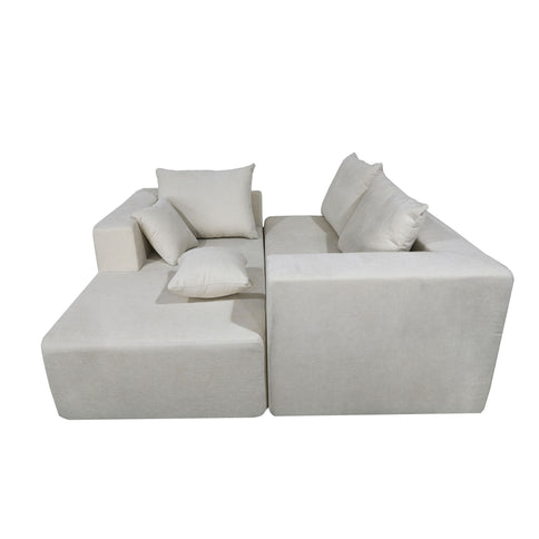 Modular Corner Sofa With Soft Fabric