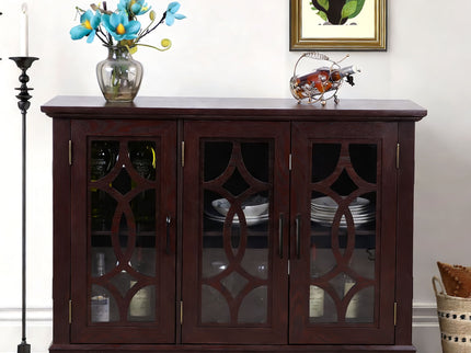 Spacious Sideboard With 3 Doors - Ox Blood Red
