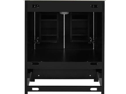 Bathroom Vanity With Integrated Undermount Ceramic Sink, 2 Doors And 1 Drawer, Soft Close Hinges