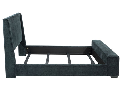 Sebastian - Upholstered Bed With Built-In Flame Visualizer And Bluetooth Speaker