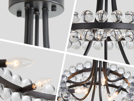 Chandelier, Pendant Light With E12 Sockets