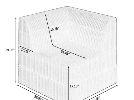 Modern Minimalist Corner Sofa Sleeper