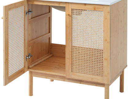 Bathroom Vanity Cabinet With Doors, Soft Close Design