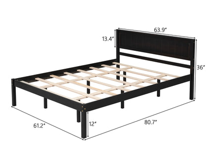 Platform Bed Frame With Headboard