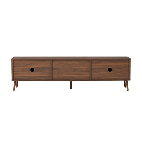 70" TV Stand With Storage Drawers And Cabinets For TVs Up To 80" - Walnut