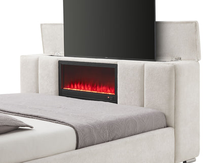 Sacha - Bed With TV Lift And Fireplace