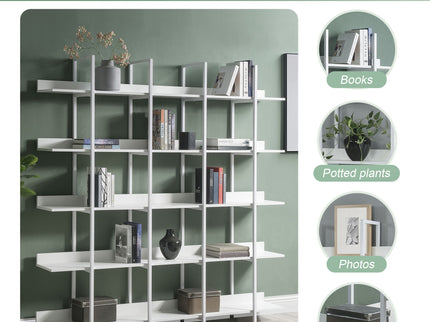 Vintage Industrial 5 Tier Bookcase