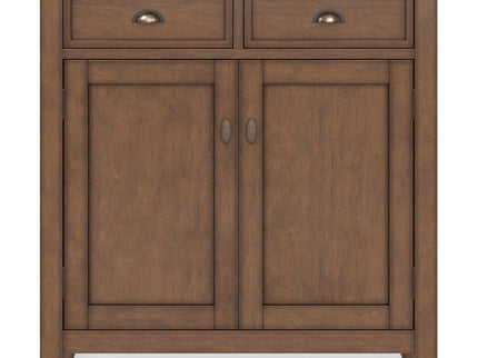 Redmond - Entryway Cabinet With Adjustable Shelves And Drawers - Brown