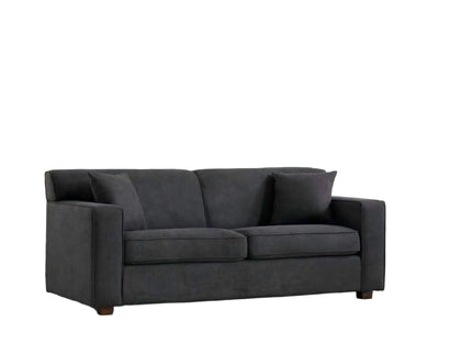 Loveseat Sleeper Sofa With Full Size Pull Out Bed, 2 Seater Convertible Couch For Small Apartments - Gray