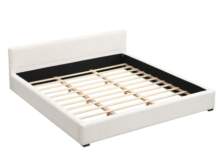 Elegant Wide Edge Bed With Soft Upholstered