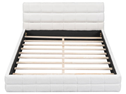 Upholstered Platform Bed With Headboard