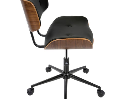 Lombardi - Mid Century Modern Adjustable Office Chair With Swivel
