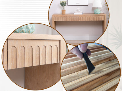 Modern Console Table With 4 Drawers, Entryway Table