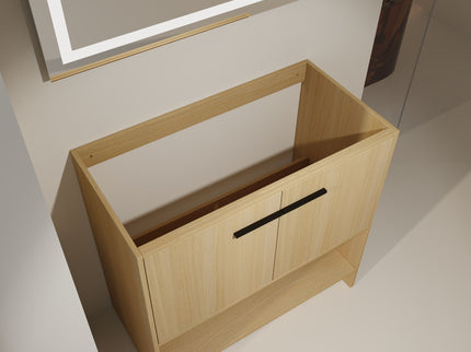 Modern Freestanding Bathroom Vanity With 2 Doors