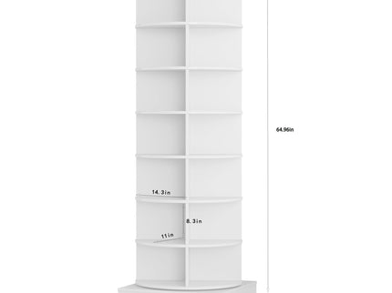 New 360 Rotating Shoe Cabinet 7 Layers Holds Up To 28 Paris Of Shoes