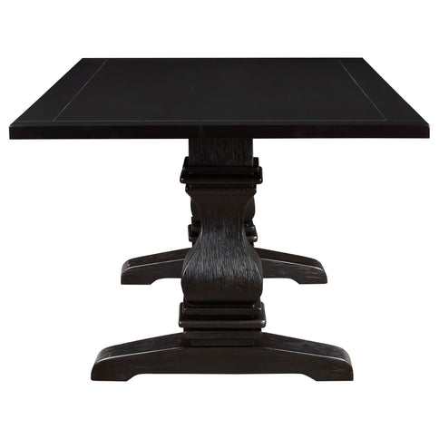 Villeneuve - Rectangular Double Pedestal Dining Table - Rustic