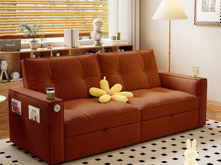2 In 1 Convertible Sofa Bed For Living Rooms